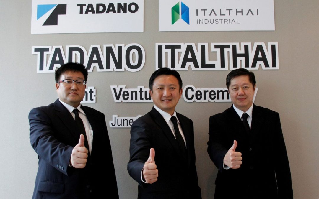 TADANO has set up a joint venture with Italthai Industrial for the distribution of loader cranes