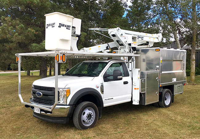 Dur-A-Lift introduces a new lighter urban forestry bucket truck