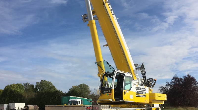 Mediaco based in France, gets a new Demag AC 220-5 All Terrain Crane