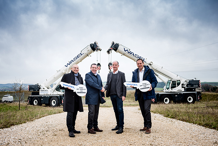 First Liebherr LRT rough-terrain cranes delivered to Wasel GmbH Schwerlastlogistik