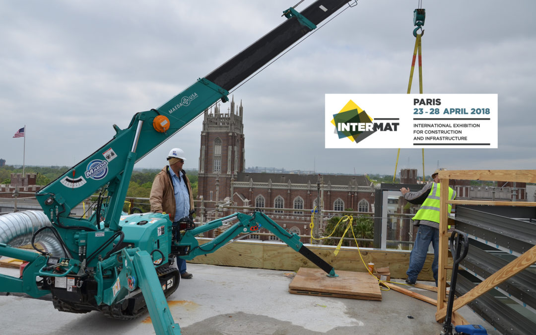 Maeda will presenting Mini Crawler Cranes in Paris @ Intermat 2018