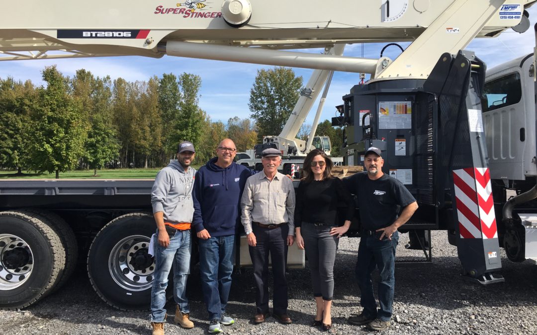Empire Crane delivers the ninth Terex crane for Elmer W. Davis, Inc.