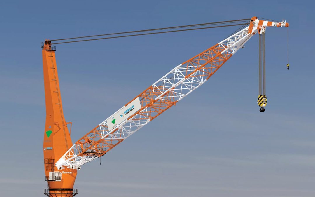 1000-ton Huisman Pedestal Mounted Crane goes to Japanese Penta-Ocean Construction