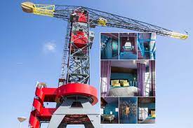 Only in Amsterdam, the Hotel built into a ship yard crane