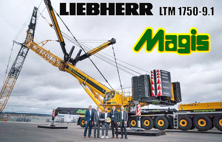 Magis srl, based in Southern Italy takes delivery of a new Liebherr LTM 1750-9.1 All Terrain Crane